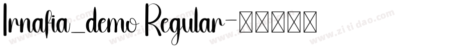 Irnafia_demo Regular字体转换